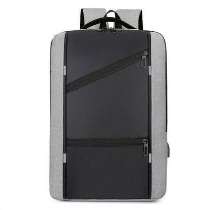 Austrige Waterproof Oxford Laptop Backpack Light Grey Bags