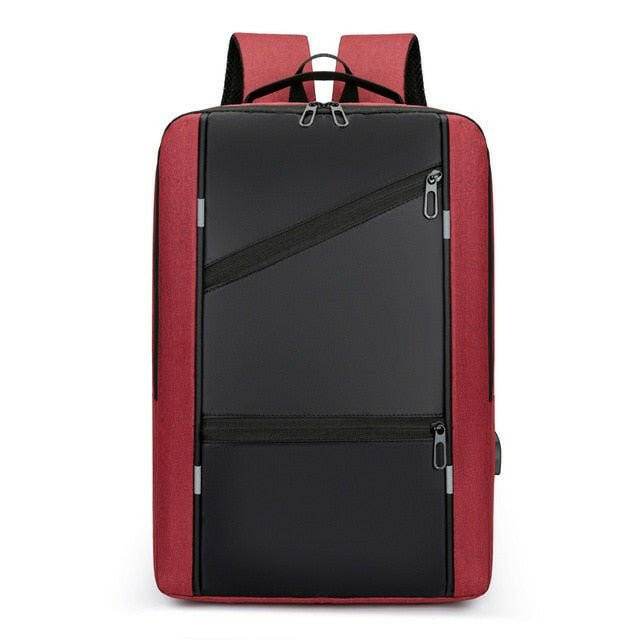 Austrige Waterproof Oxford Laptop Backpack Red Bags