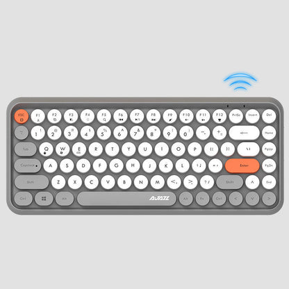 Austrige Wireless Bluetooth Keyboard - Stylish Grey Keyboards