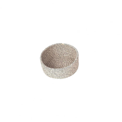Austrige Woven Linen Desk Storage Basket Brown / L Baskets