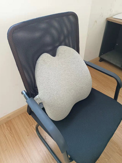 Wrapped Lumbar Support Cushion Pillow Grey / 40X40X10cm lumbar support cushion