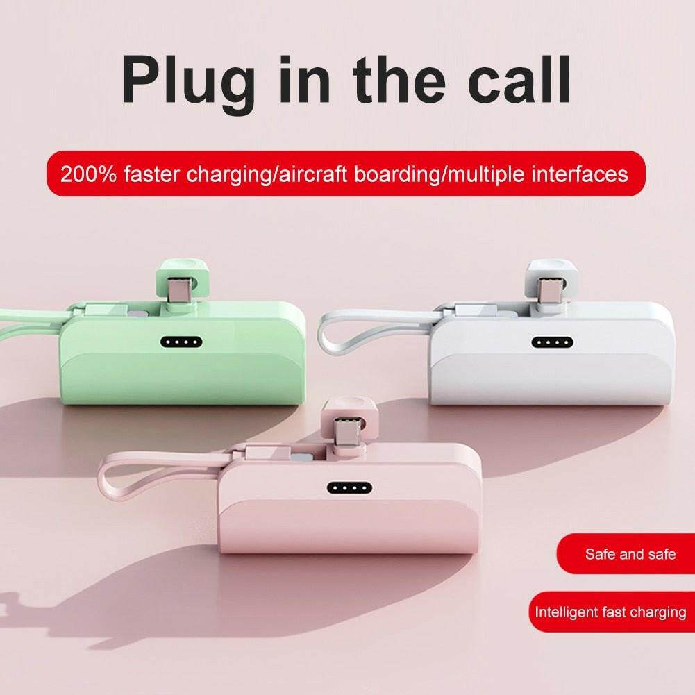 Austrige ZipCharger Power Bank - Portable USB Capsule