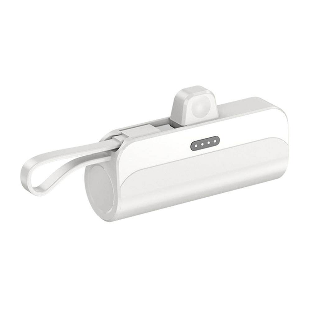 Austrige ZipCharger Power Bank - Portable USB White Type-C Capsule