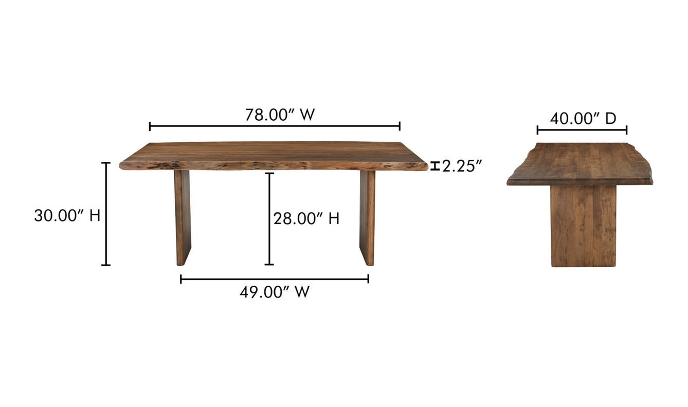 Lila Small Dining Table Brown