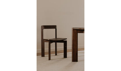 Daifuku Dining Chair Set Of Two Walnut Stained Ash
