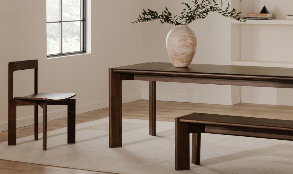 Daifuku Small Dining Table Brown