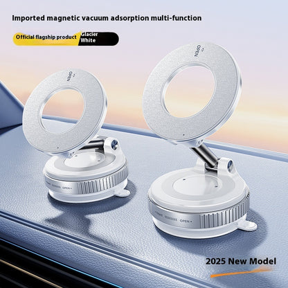 Support magnétique pour téléphone portable, pliable et réglable, avec ventouse, antidérapant, pour les déplacements quotidiens.