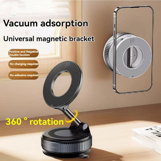 Support magnétique pour téléphone portable, pliable et réglable, avec ventouse, antidérapant, pour les déplacements quotidiens.