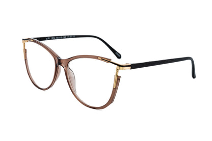 Caelira 2 / Light Taupe Gold Reading Glasses