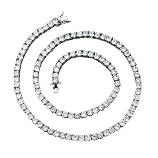 Box Clasp Necklace - Silver, Gold - 45 cm, 50 cm, 60 cm | Austrige
