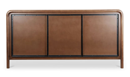 Rye Queen Bed Warm Brown