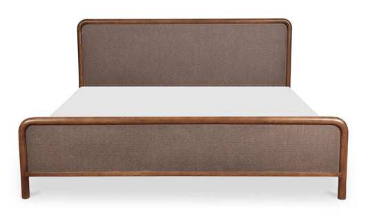 Rye Queen Bed Warm Brown