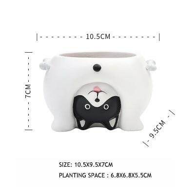Cartoon Animal Flower Pots Dog Home decor