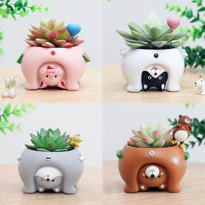 Cartoon Animal Flower Pots Home decor