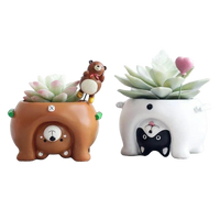 Cartoon Animal Flower Pots Home decor