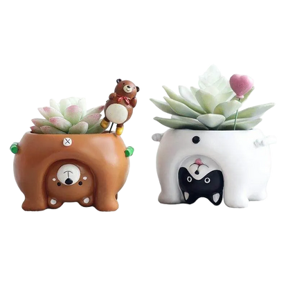 Cartoon Animal Flower Pots Home decor