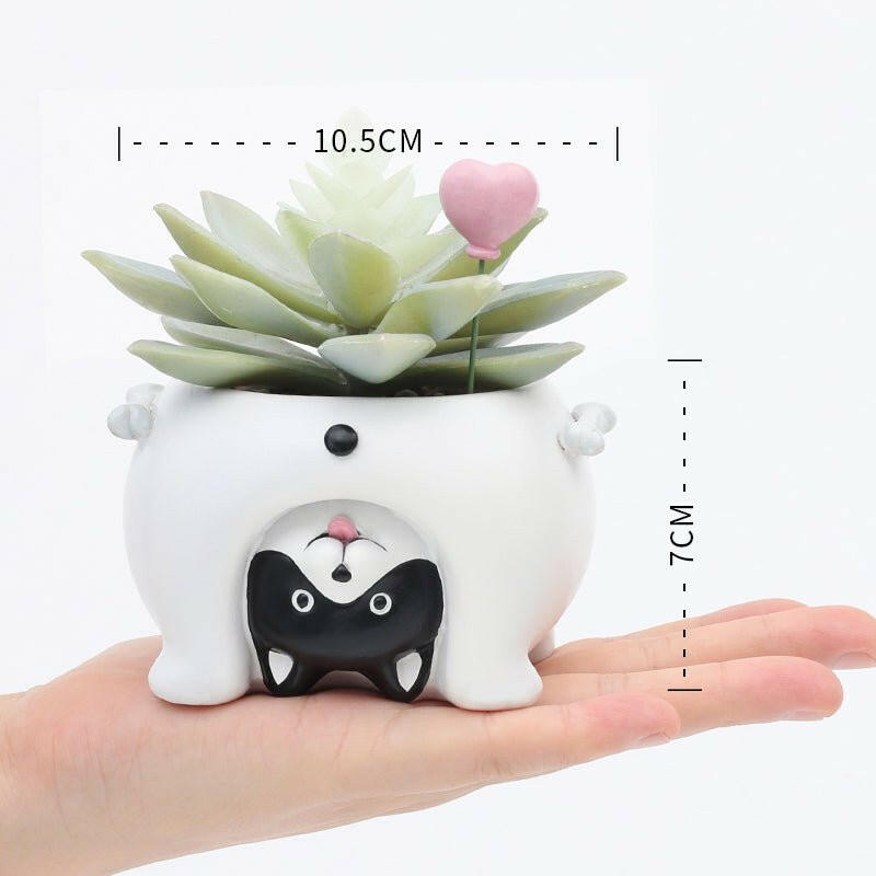 The Cartoon Animal Flower Pots that is considered a Home decor