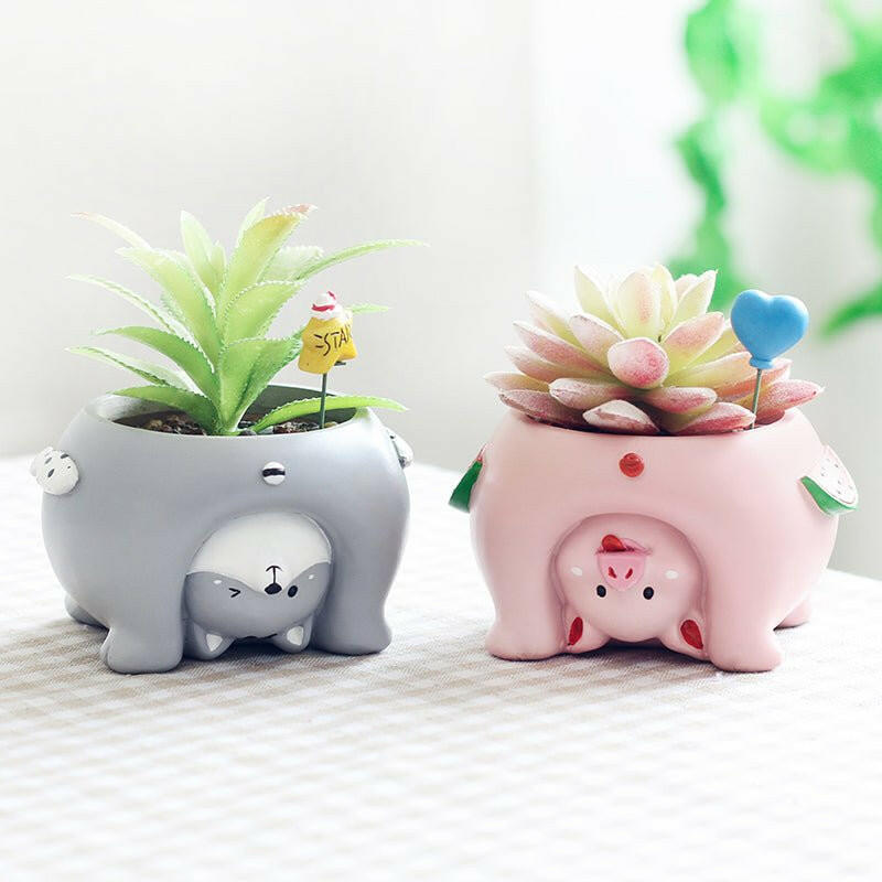 Cartoon Animal Flower Pots | Home decor