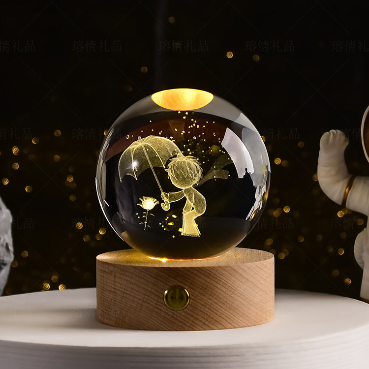 Transparent Glowing Creative Crystal Ball