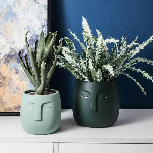 Ceramic Face Living Room Vase - Austrige™