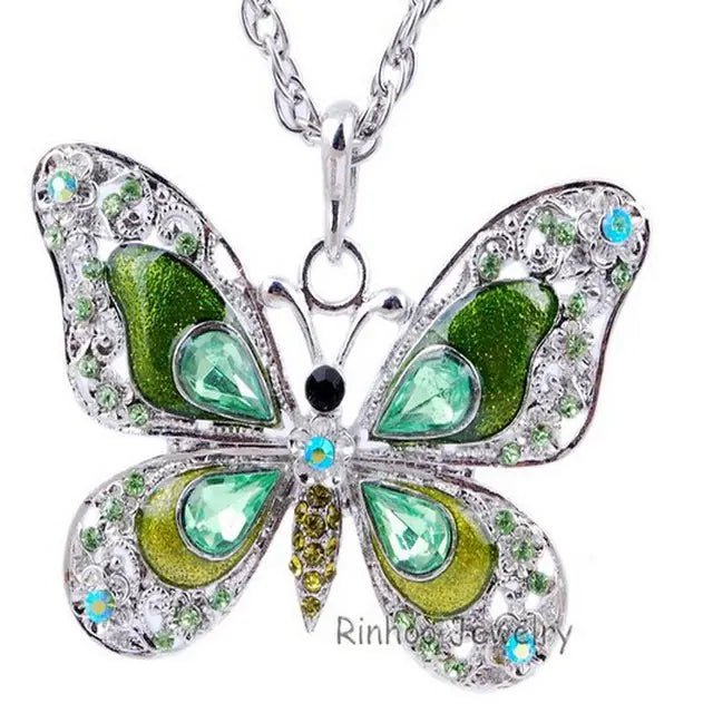 Colorful Butterfly Necklace | Austrige