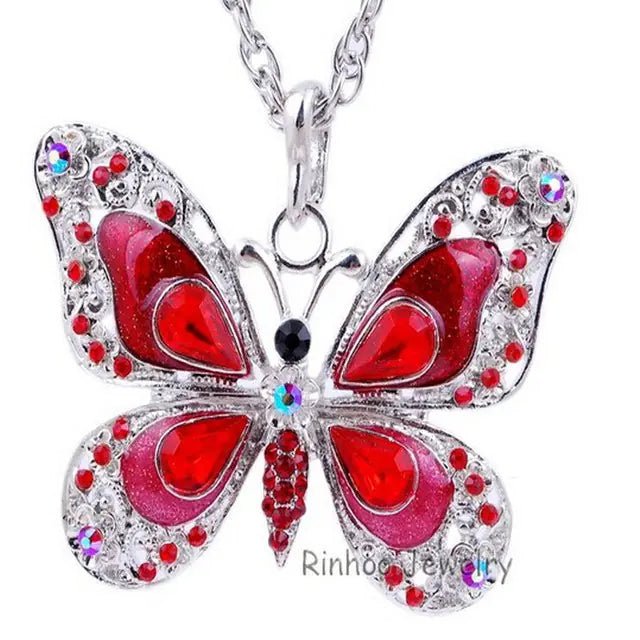Colorful Butterfly Necklace | Austrige