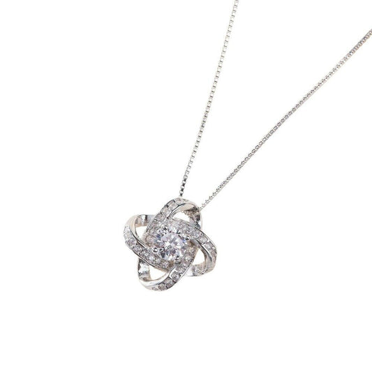 Crystal Flower Chain Necklace | Austrige