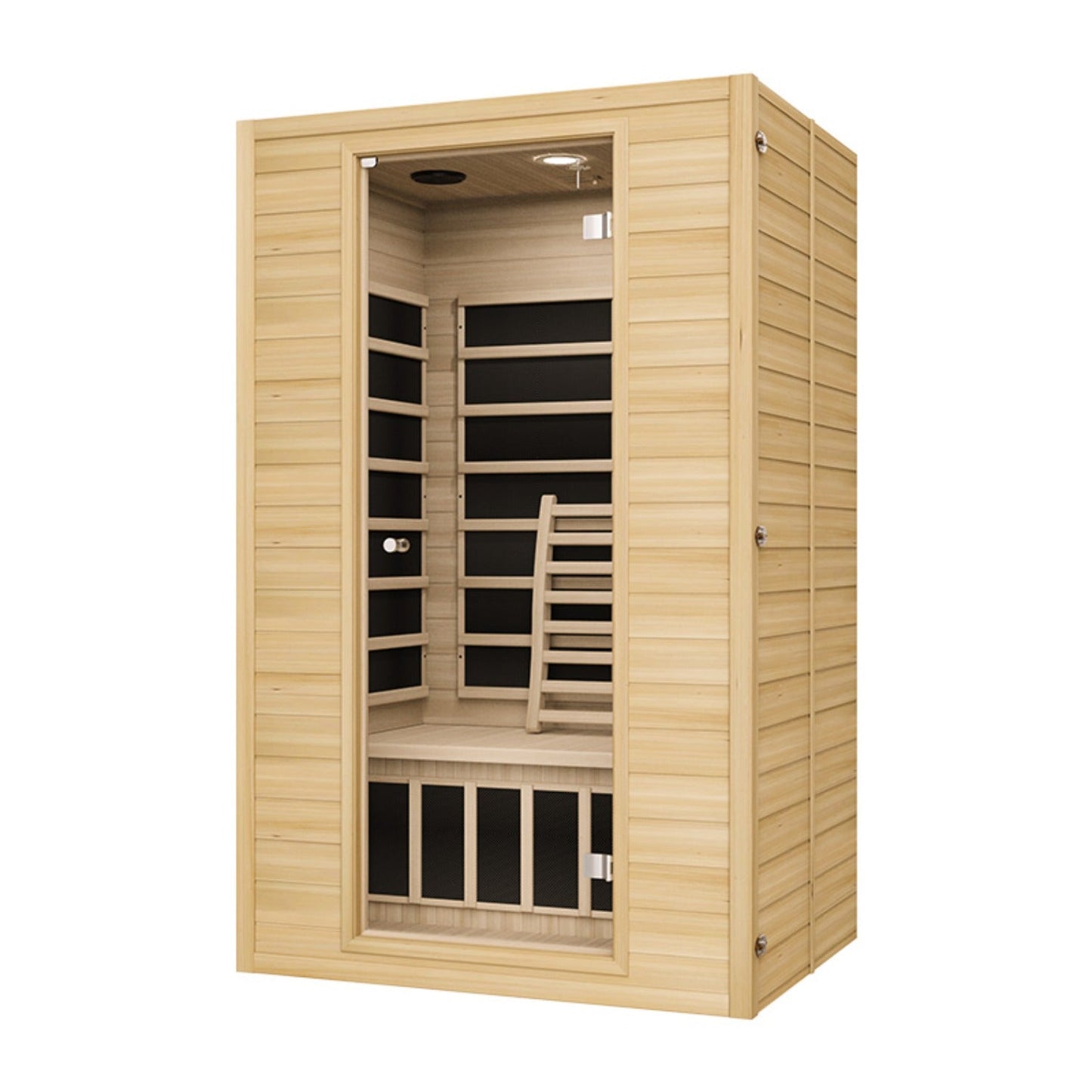 Blisspod, Vienna, Far Infrared Sauna Canadian Hemlock Very Low EMF Sauna, 7 Heaters – 3 Persons