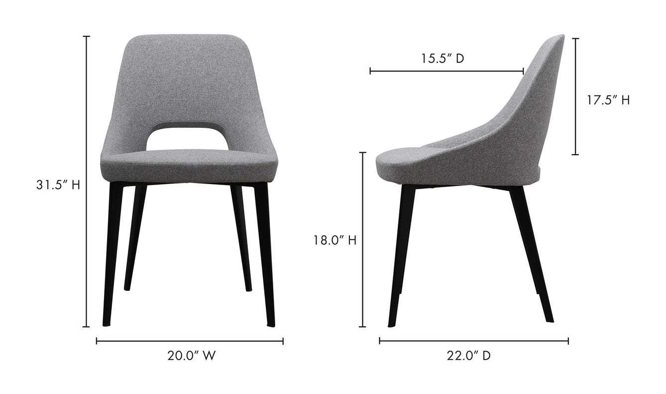 Tizz Dining Chair Light Grey