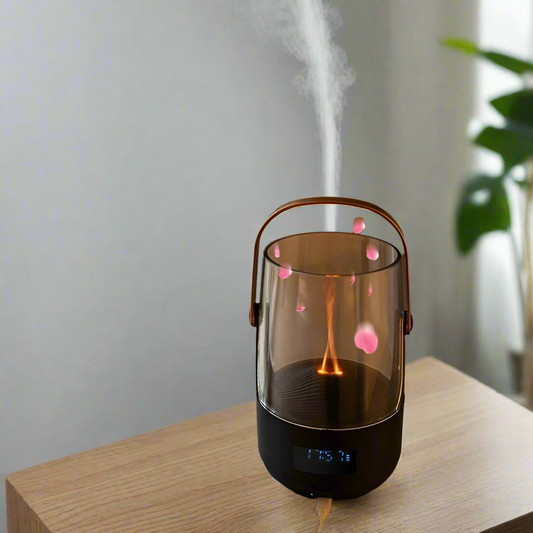 Flame Aroma Diffuser & Ultrasonic USB Humidifier | 200ml 20dB J190 Black / TypeC Humidifiers