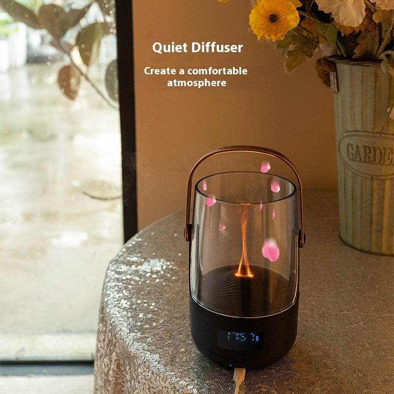 Flame Aroma Diffuser & Ultrasonic USB Humidifier | 200ml 20dB J190 Black / TypeC Humidifiers