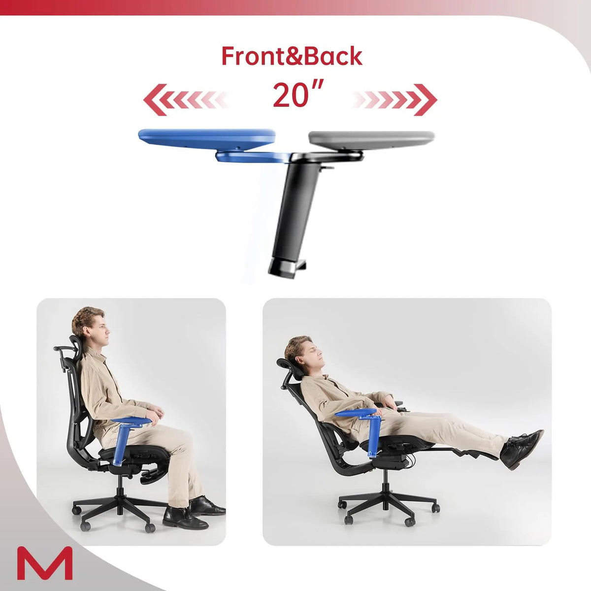 High-Back Ergonomic Office Chair | Adaptive Lumbar 3D Headrest Retractable Footrest Black Home Chairs