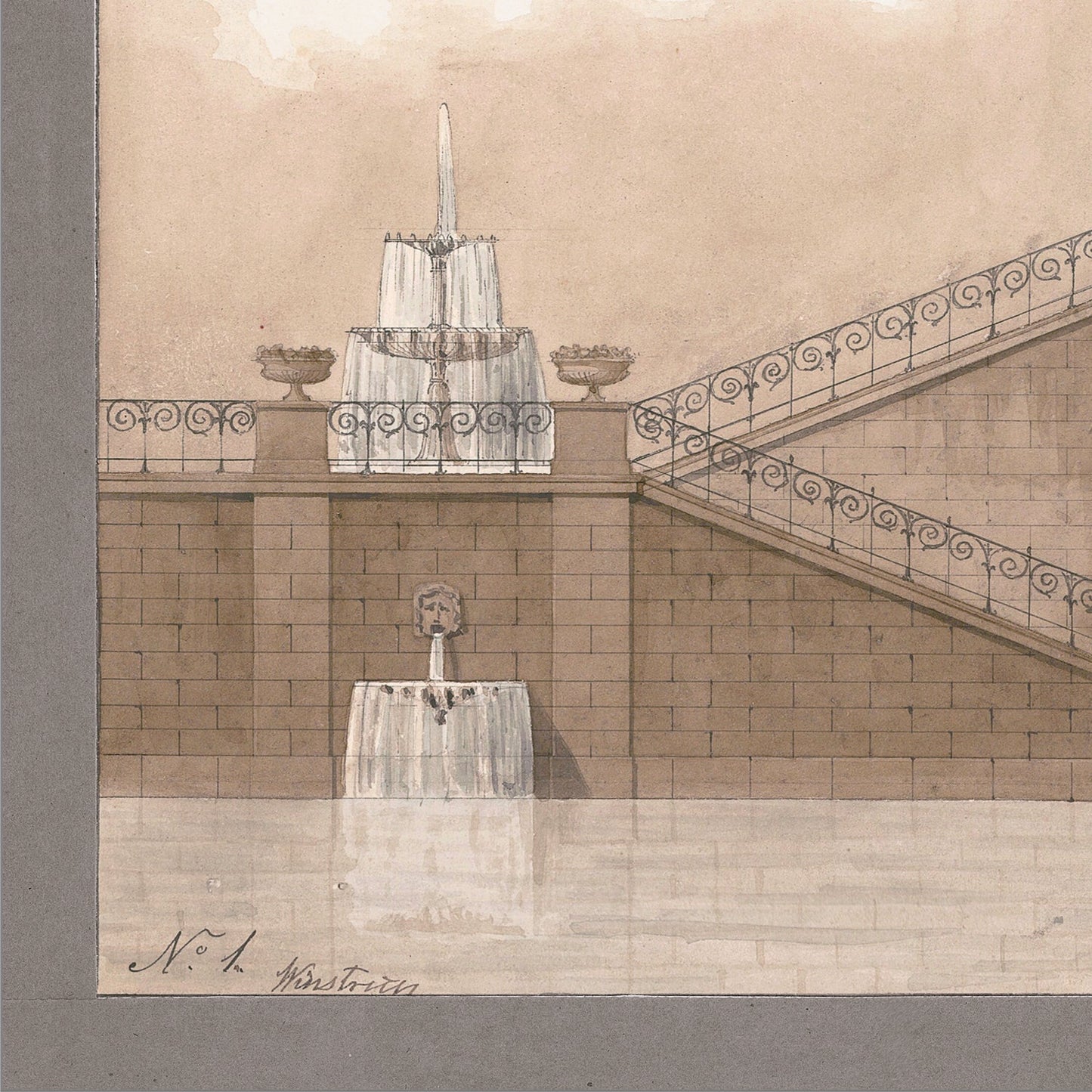 Italian Villa Facade l, C. 1838