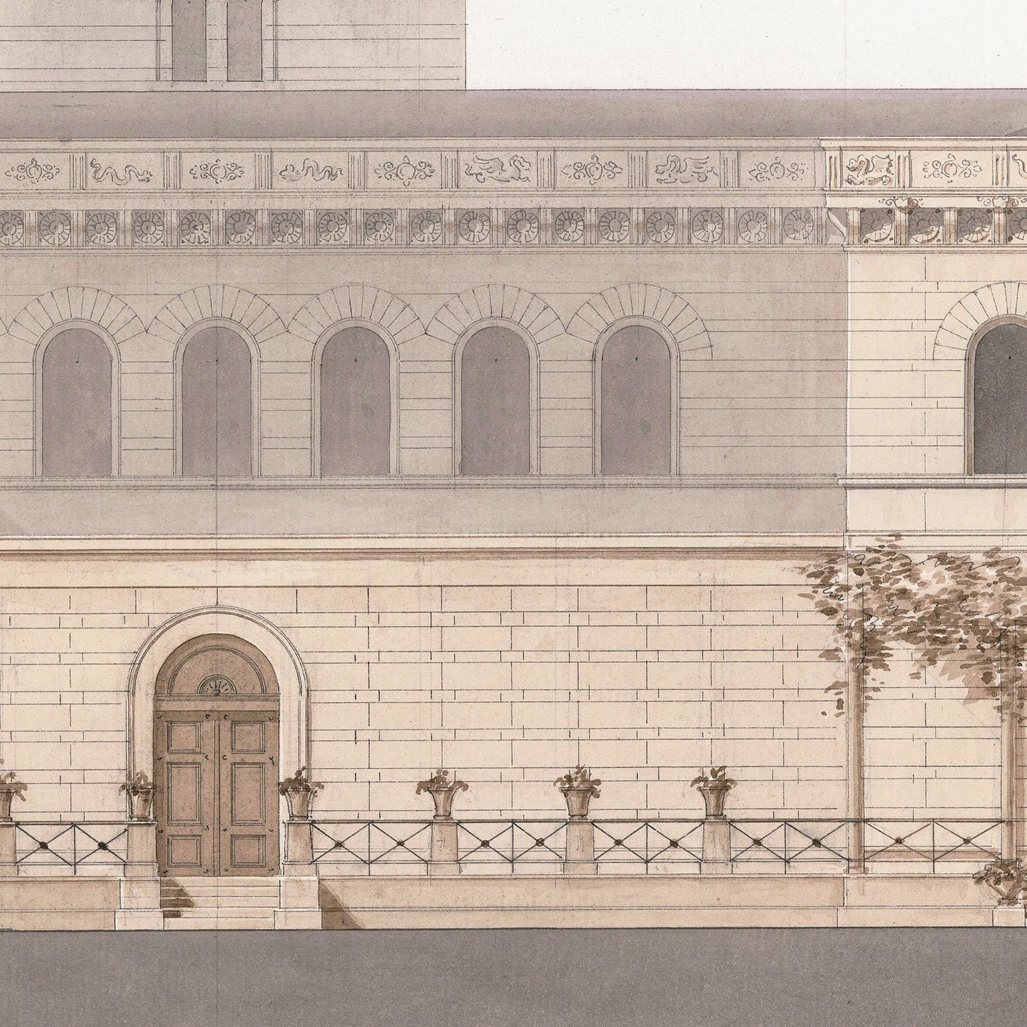 Italian Villa Facade ll, C. 1838