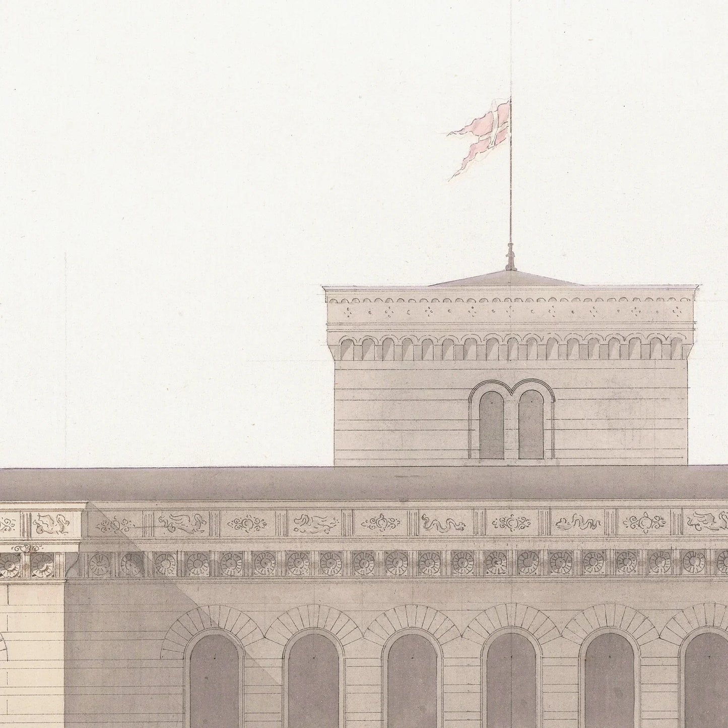 Italian Villa Facade ll, C. 1838