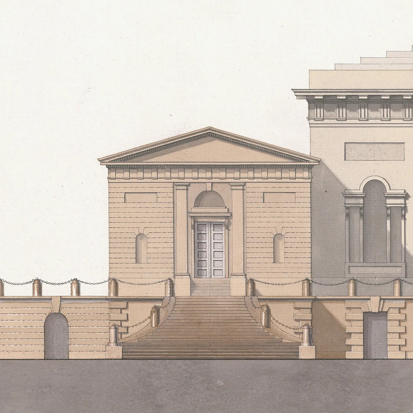 Italian Villa Facade lll, C. 1838