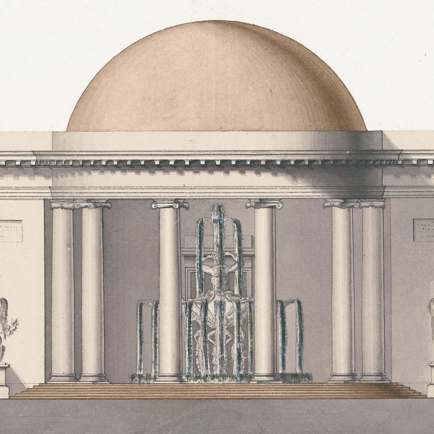 Italian Villa Facade lV, C. 1838