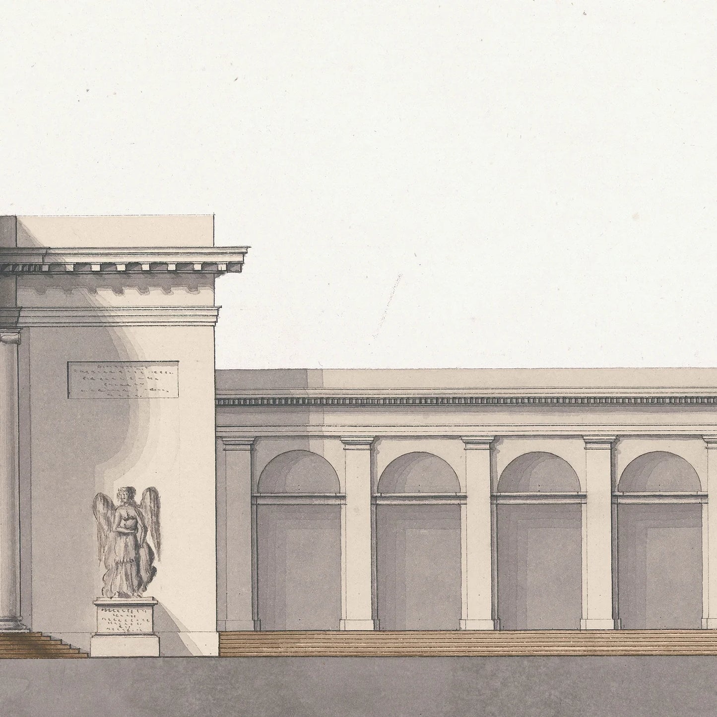Italian Villa Facade lV, C. 1838