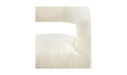 Barrow Rolling Dining Chair White Mist