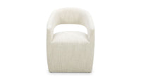 Barrow Rolling Dining Chair White Mist
