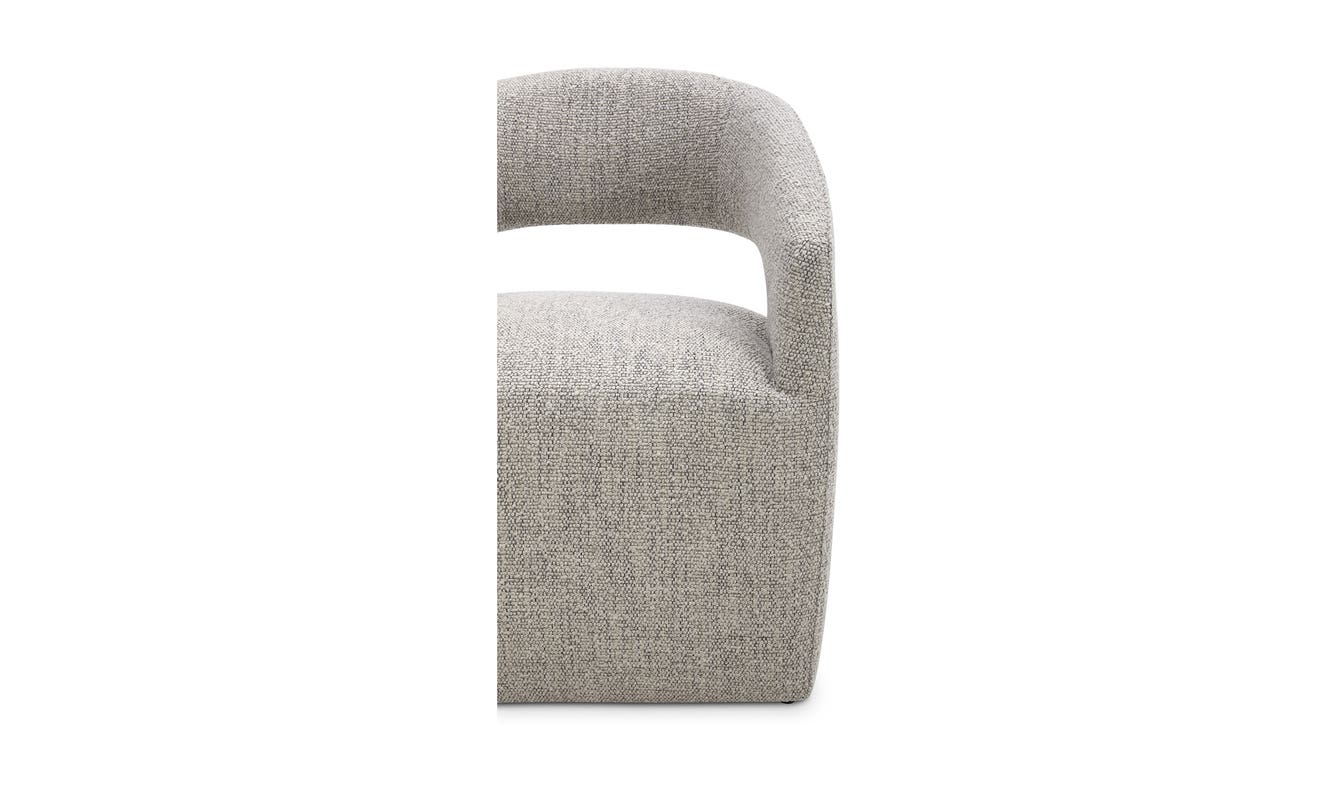 Barrow Swivel Dining Chair Grey Storm