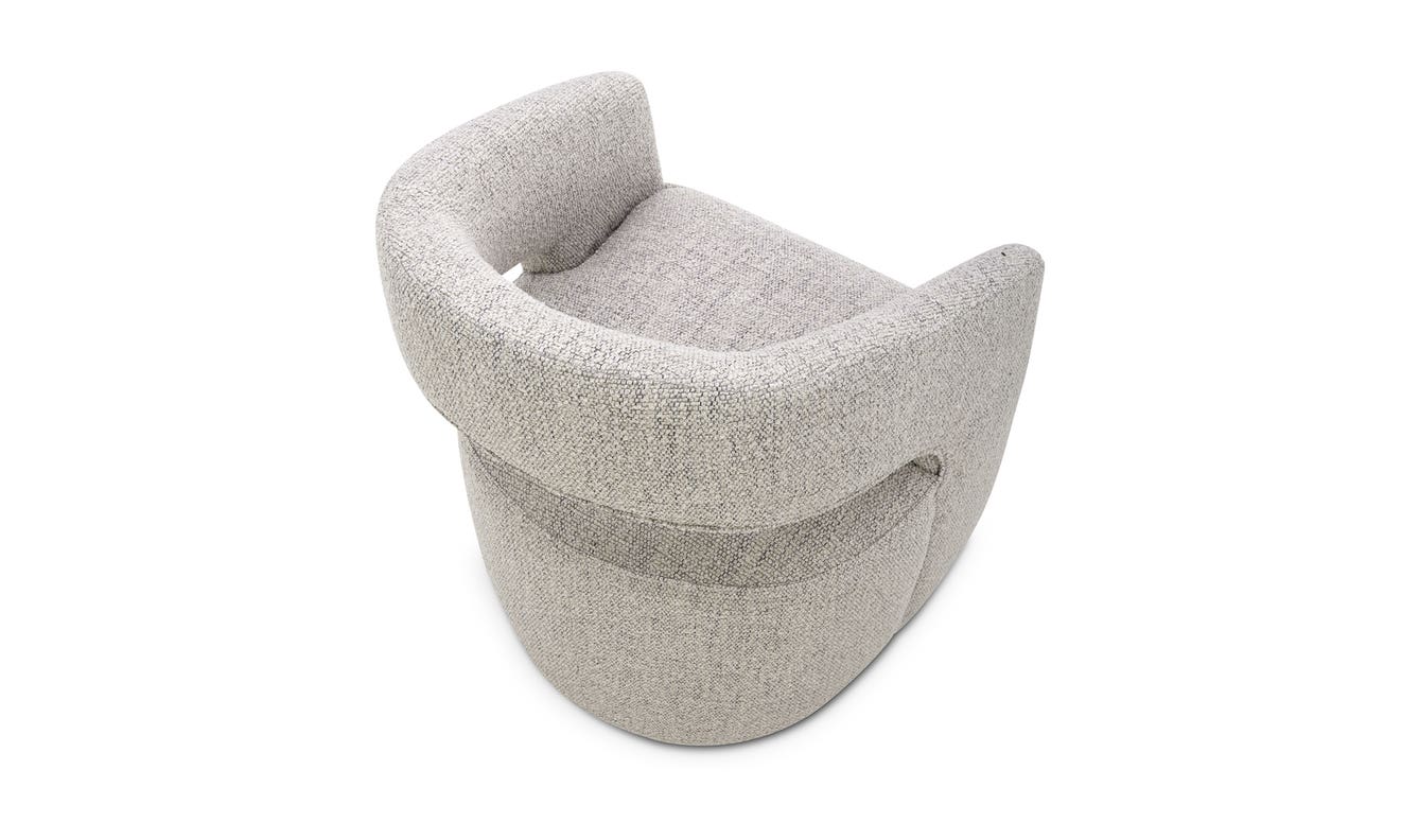 Barrow Swivel Dining Chair Grey Storm