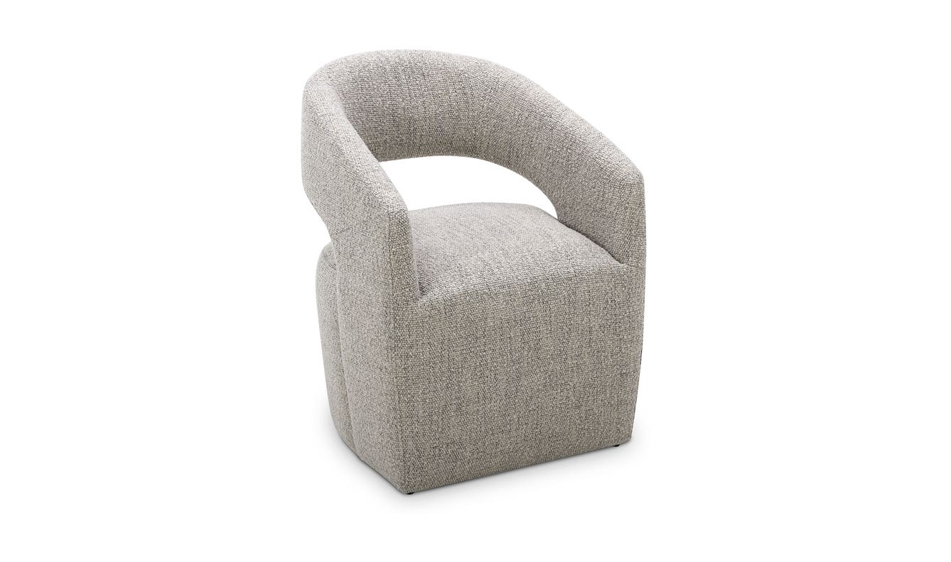 Barrow Swivel Dining Chair Grey Storm