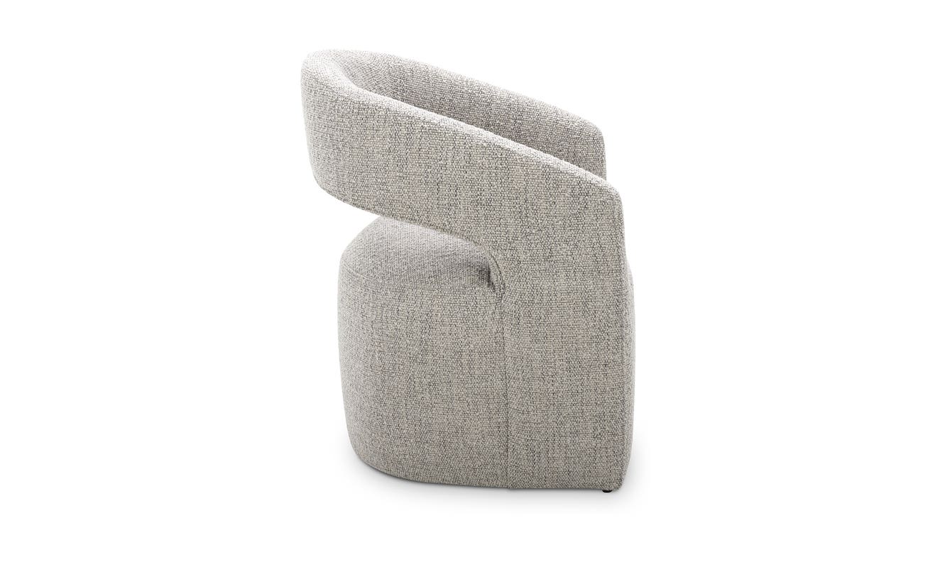 Barrow Swivel Dining Chair Grey Storm
