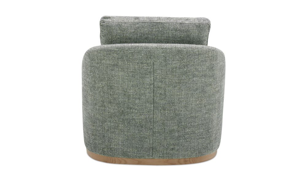 Linden Swivel Chair Slated Moss