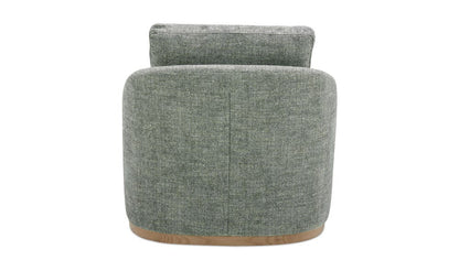 Linden Swivel Chair Slated Moss