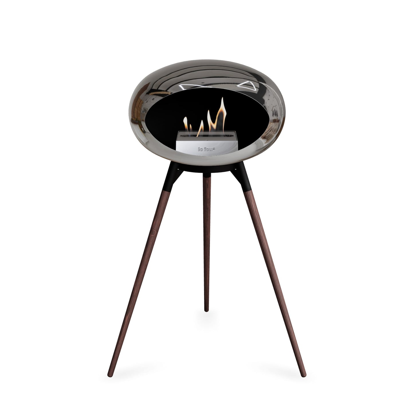 Le Feu Ground High Dome Chromed Silver