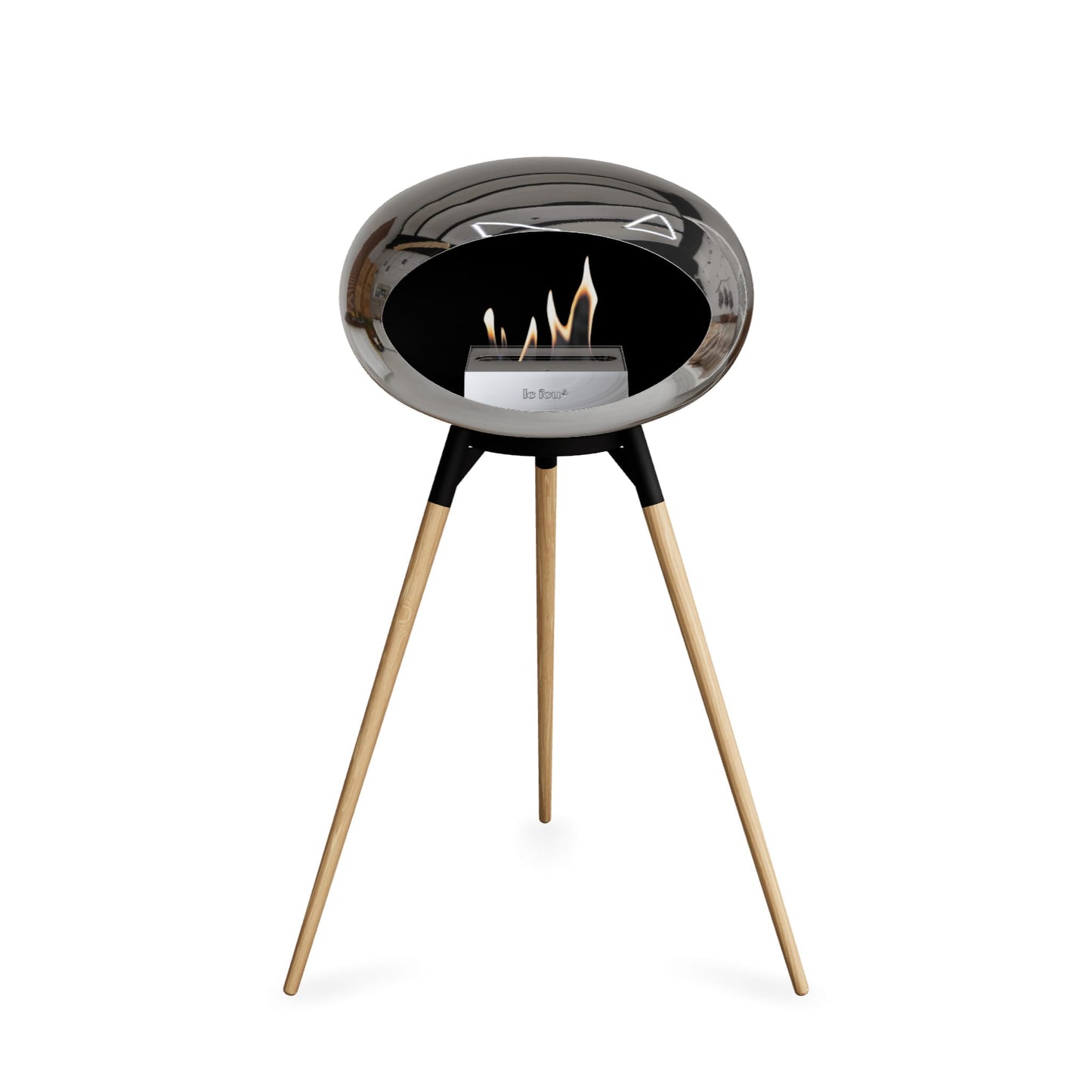 Le Feu Ground High Dome Chromed Silver