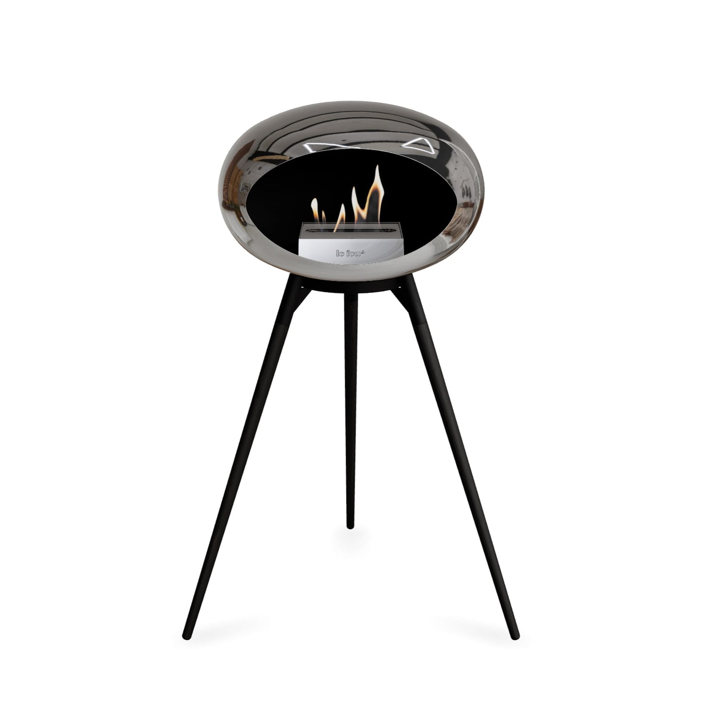 Le Feu Ground High Dome Chromed Silver