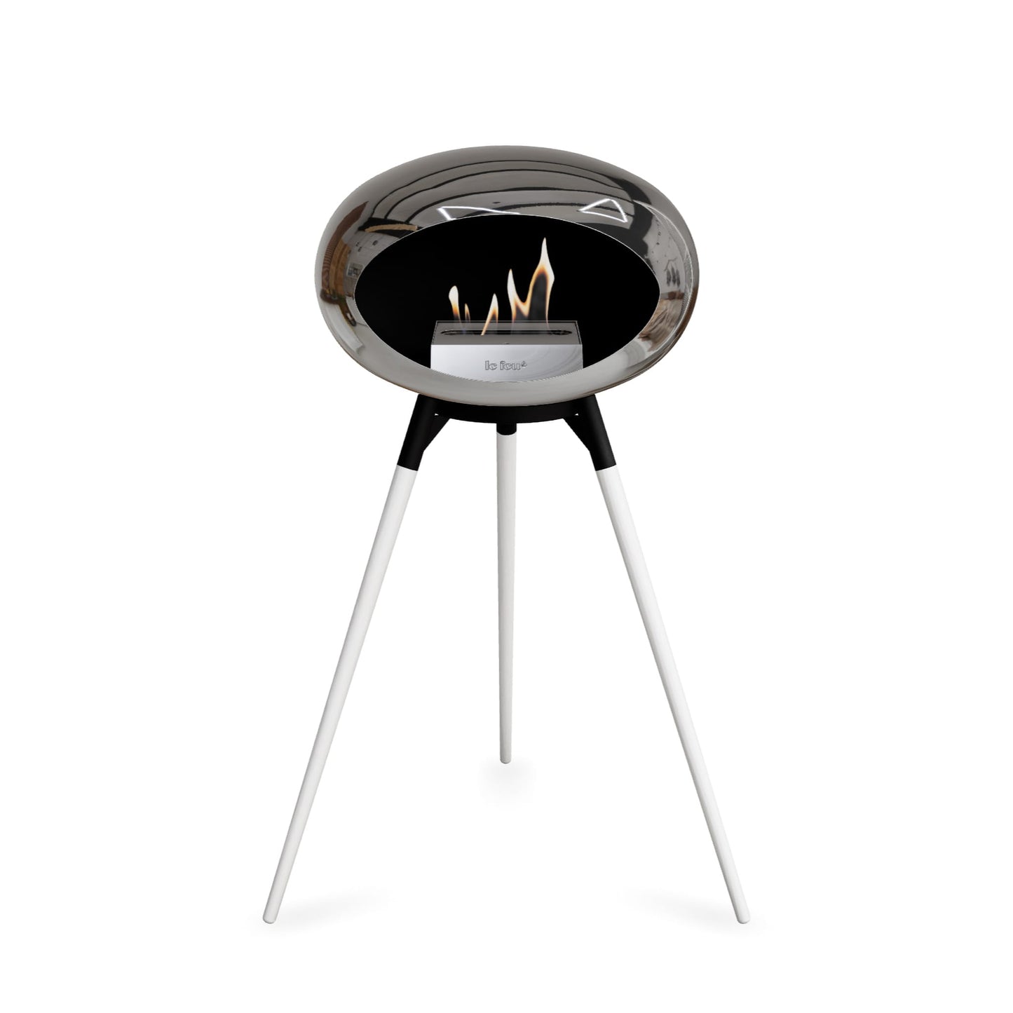 Le Feu Ground High Dome Chromed Silver